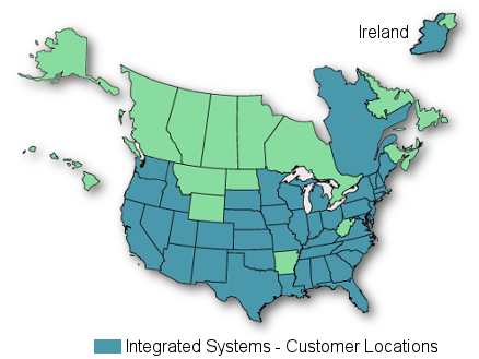 ISA Customer Base customer map